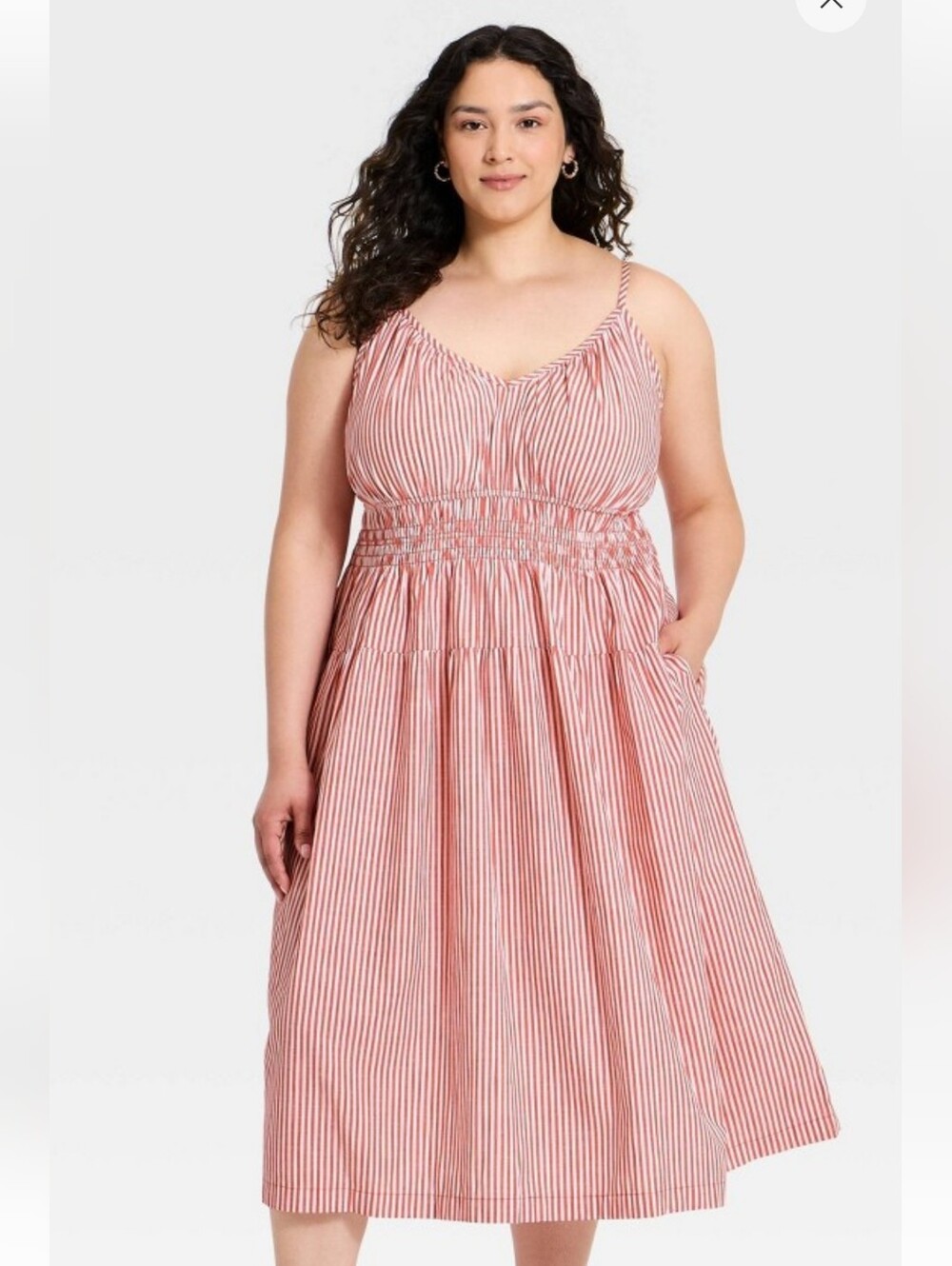 NWT Ava & Viv Striped Midi Summer Dress- XXL